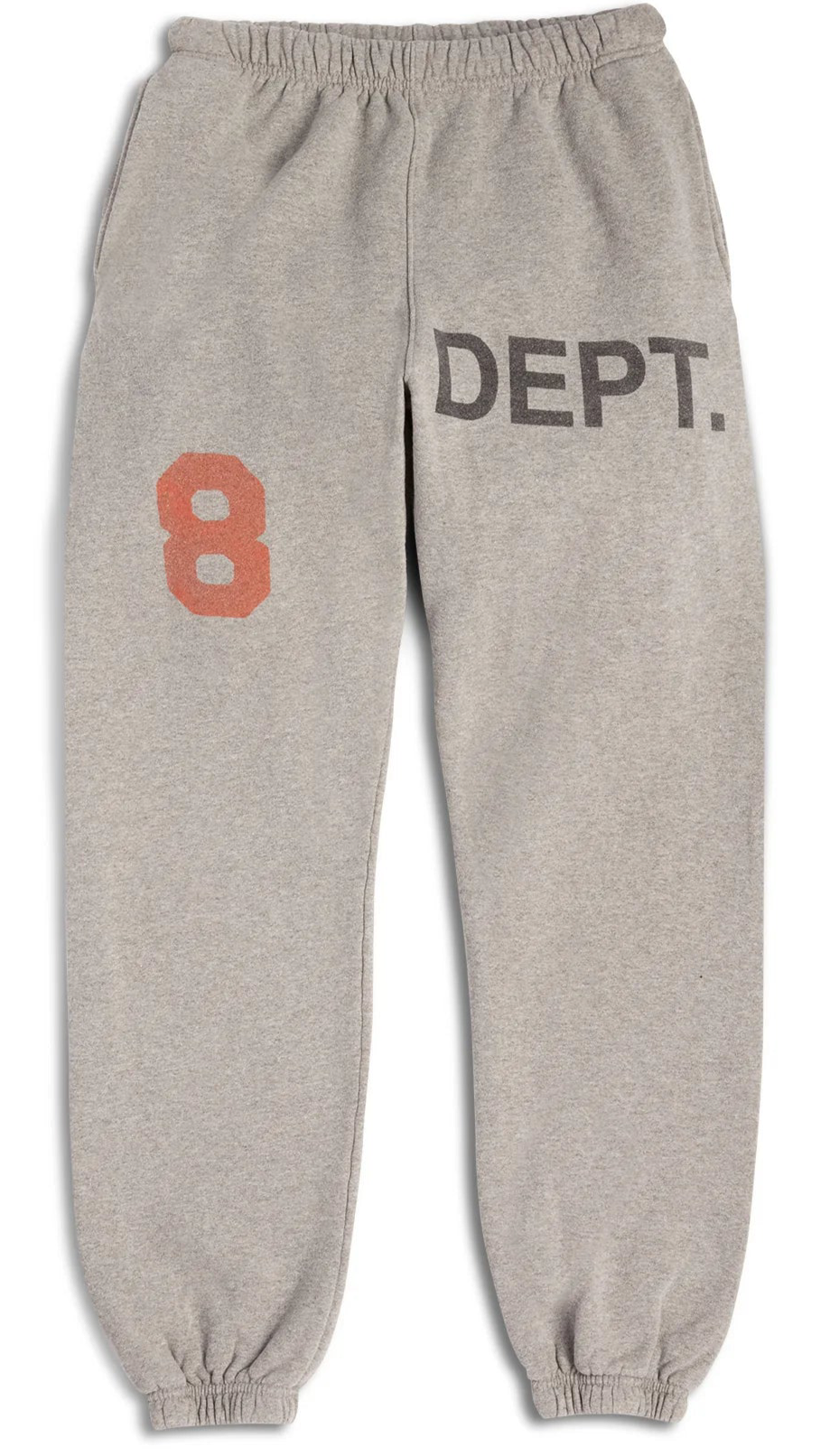 Gallery Dept 8 Logo Cuffed Grey Sweatpants