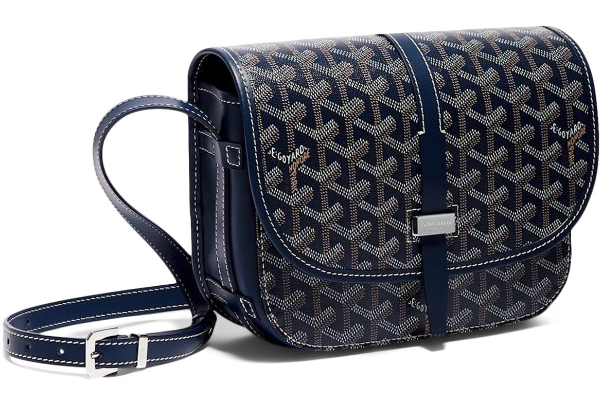 Goyard Belvedere PM Messenger Bag Navy