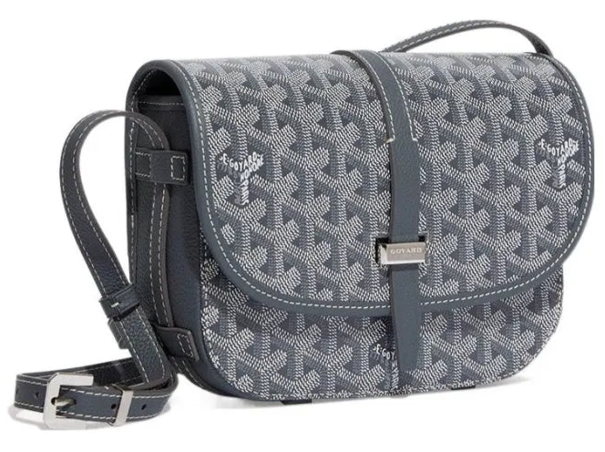 Goyard Belvedere PM Messenger Bag Grey