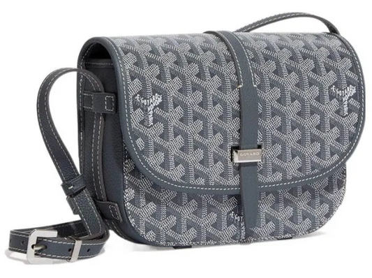 Goyard Belvedere PM Messenger Bag Grey