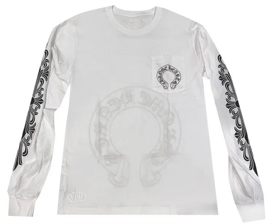 Chrome Hearts Floral Longsleeve White